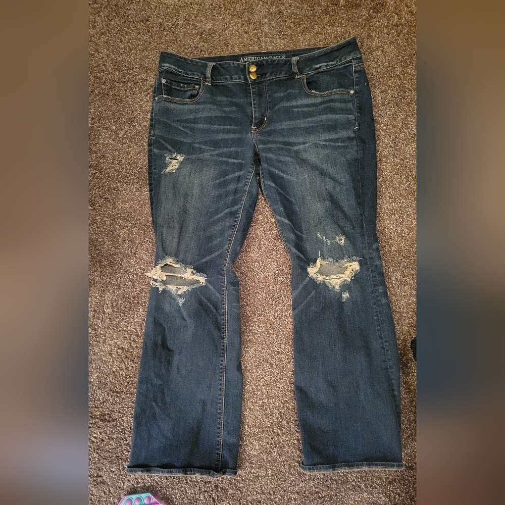 American Eagle Outfitters Blue Boot Cut Jeans